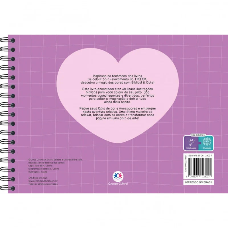 Biblical and Cute - Livro de Colorir