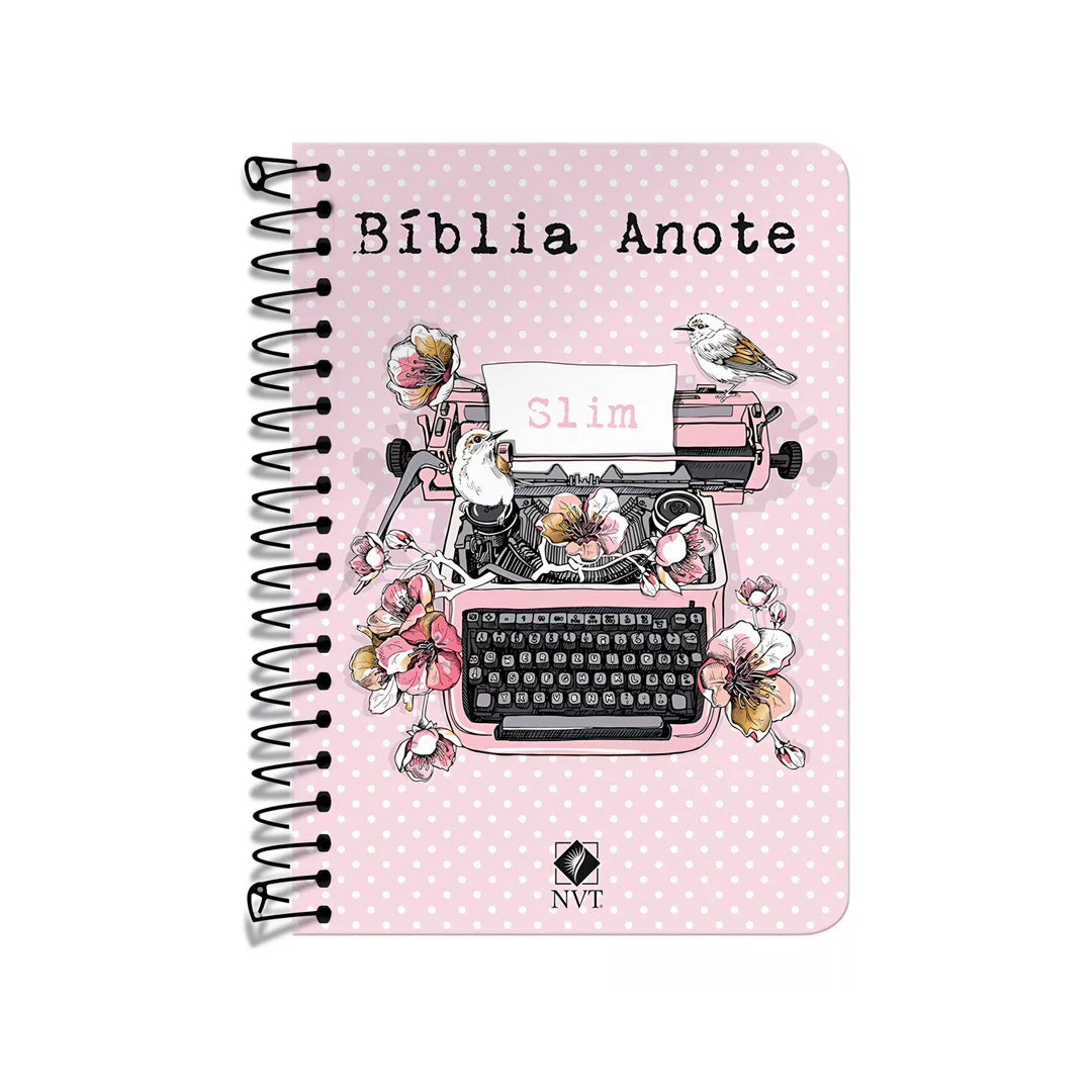 Bíblia Anote - Slim Rosa