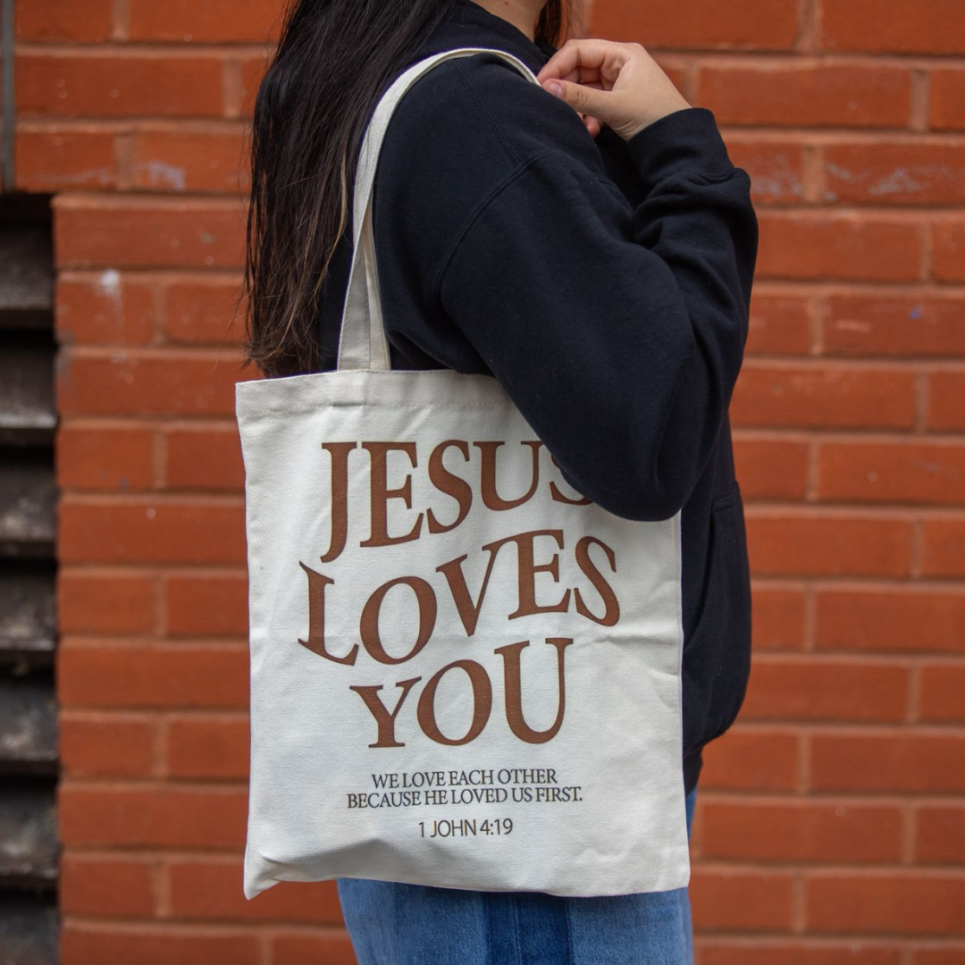 Eco bag - Jesus Loves You - 1 John 4:19