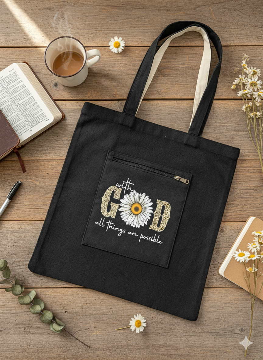 Eco bag - with God all things are possible