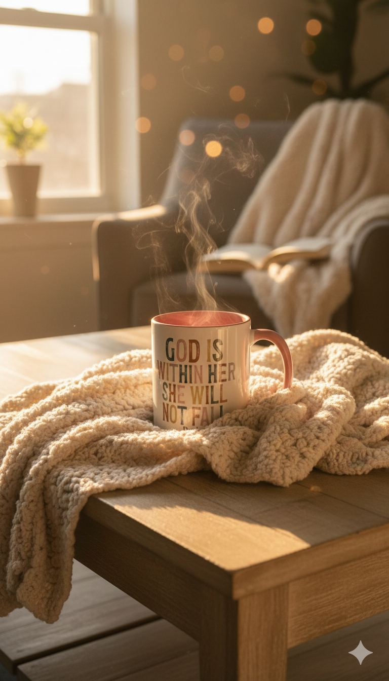 Caneca - God Is Within Her She Will Not Fail